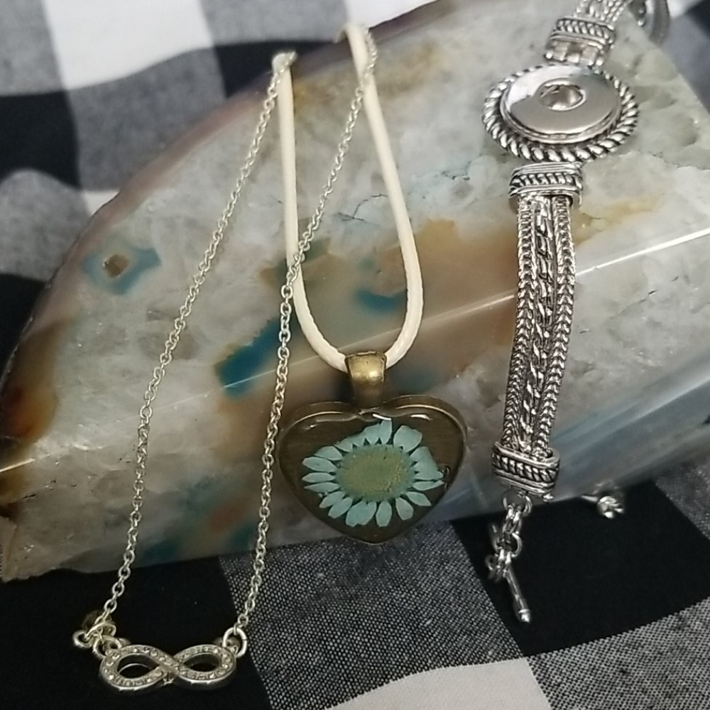 Sale- Bracelet and 2 necklaces see all pictures